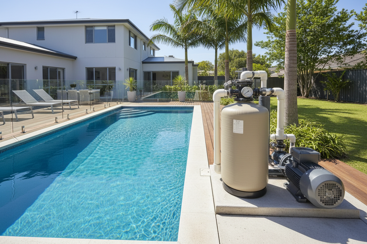PISCINA CON SU FILTRO DE AGUA